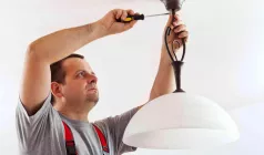 Демонтаж ПОДВЕСНОГО КРЕПЛЕНИЯ осветительного прибора