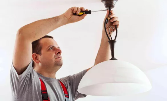 Демонтаж ПОДВЕСНОГО КРЕПЛЕНИЯ осветительного прибора