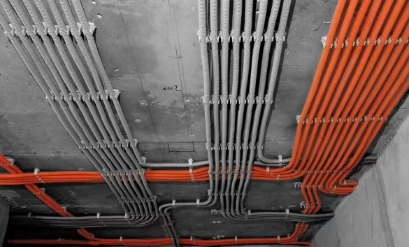 Прокладка КАБЕЛЯ в гофре