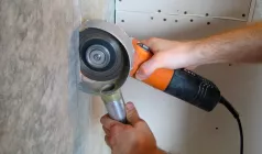 ШТРОБЛЕНИЕ СТЕНЫ под электрическую проводку - гипсокартон