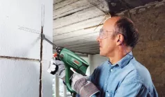 ШТРОБЛЕНИЕ СТЕНЫ под электрическую проводку - кирпич, бетон