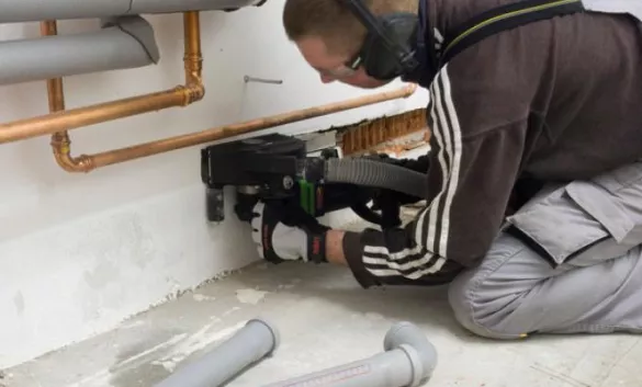 ШТРОБЛЕНИЕ стен под трубы канализационные - гипсокартон