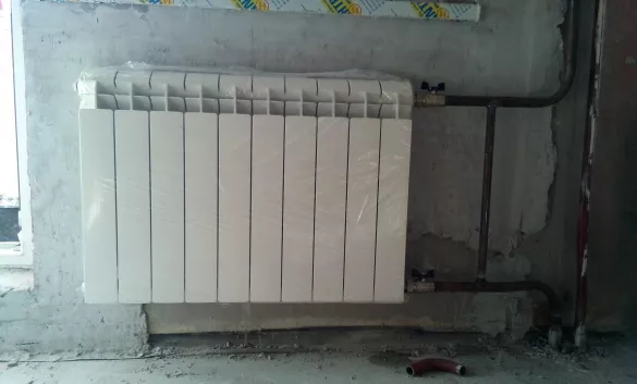 Демонтаж РАДИАТОРА ОТОПЛЕНИЯ при наличии 2 кранов (без выноса)