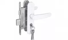 Врезка ЗАМКА (ПРОСТОГО) в пластиковую дверь