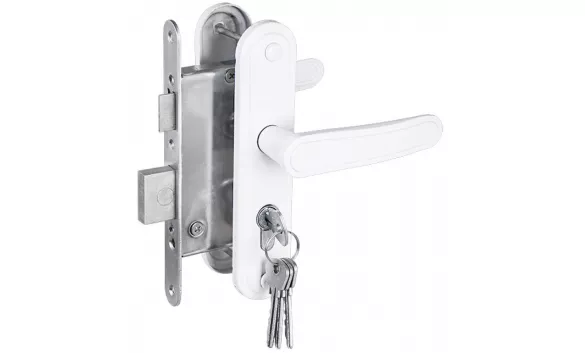 Врезка ЗАМКА (ПРОСТОГО) в пластиковую дверь