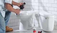 Установка унитаза (напольного крепления) без демонтажа старого