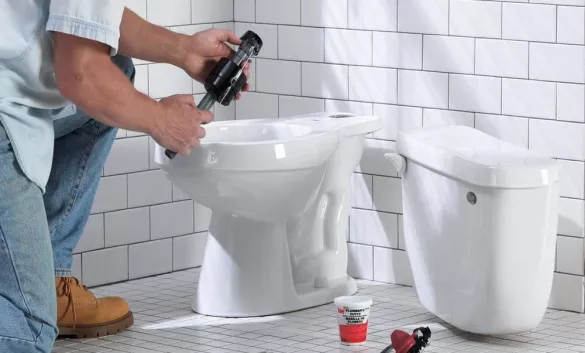 Установка унитаза (напольного крепления) без демонтажа старого