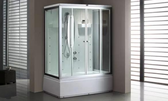 Установка ДУШЕВОЙ кабины с парогенератором/гидромассажем Установка ДУШЕВОЙ кабины с парогенератором/гидромассажем