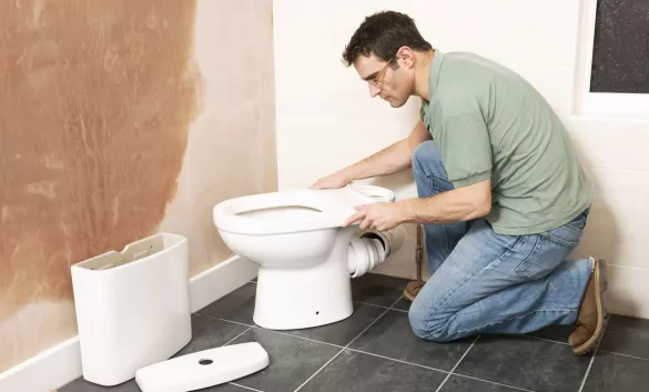 Демонтаж УНИТАЗА  сложный со штроблением (без выноса)