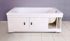 Установка готового ЭКРАНА  под ВАННУ