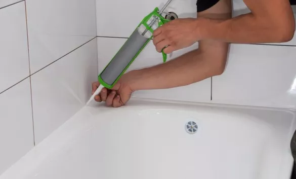 Герметизация ванны силиконом