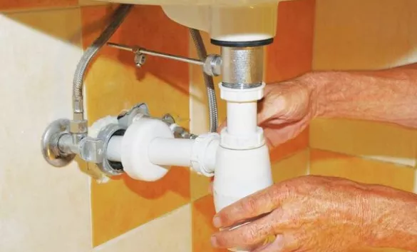 Установка СИФОНА на раковину/мойку